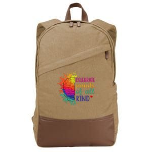 Celebrate Minds Of All Kind Neurodiversity Brain Cotton Canvas Backpack