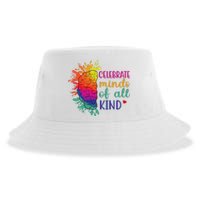 Celebrate Minds Of All Kind Neurodiversity Brain Sustainable Bucket Hat