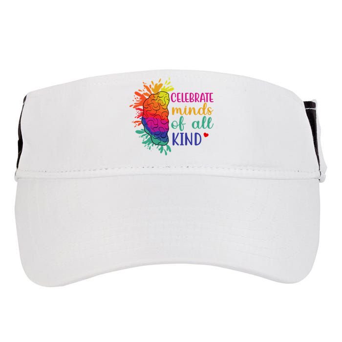 Celebrate Minds Of All Kind Neurodiversity Brain Adult Drive Performance Visor