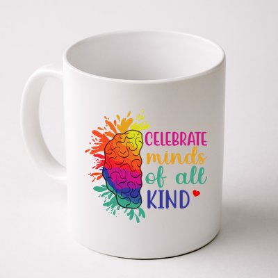 Celebrate Minds Of All Kind Neurodiversity Brain Mug