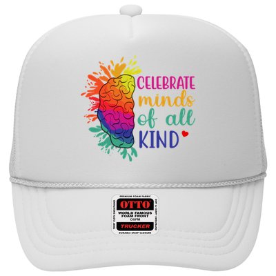 Celebrate Minds Of All Kind Neurodiversity Brain Trucker Hat