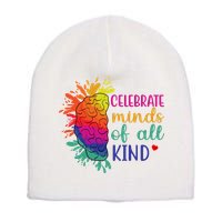 Celebrate Minds Of All Kind Neurodiversity Brain Short Acrylic Beanie