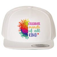 Celebrate Minds Of All Kind Neurodiversity Brain Wool Snapback Cap