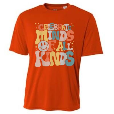 Celebrate Minds Of All Kinds Neurodiversity Autism Awareness Cooling Performance Crew T-Shirt