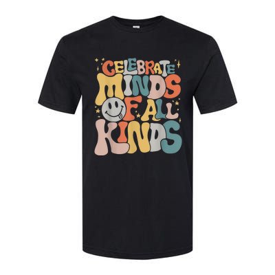 Celebrate Minds Of All Kinds Neurodiversity Autism Awareness Softstyle CVC T-Shirt