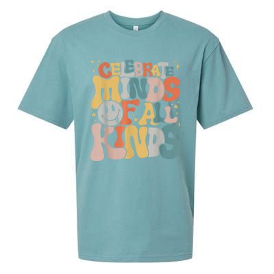 Celebrate Minds Of All Kinds Neurodiversity Autism Awareness Sueded Cloud Jersey T-Shirt