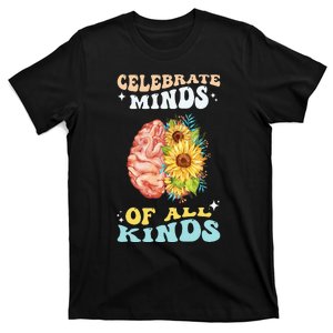 Celebrate Minds of All Kinds Neurodiversity Autism Awareness T-Shirt