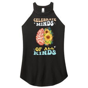 Celebrate Minds of All Kinds Neurodiversity Autism Awareness Women's Perfect Tri Rocker Tank