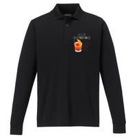 Call Me Old Fashioned Whiskey Cocktail Drinking Performance Long Sleeve Polo