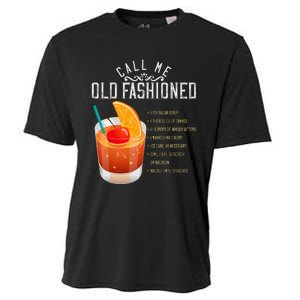 Call Me Old Fashioned Whiskey Cocktail Drinking Cooling Performance Crew T-Shirt