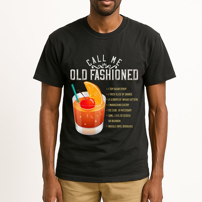 Call Me Old Fashioned Whiskey Cocktail Drinking Tall T-Shirt