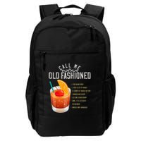 Call Me Old Fashioned Whiskey Cocktail Drinking Backpack