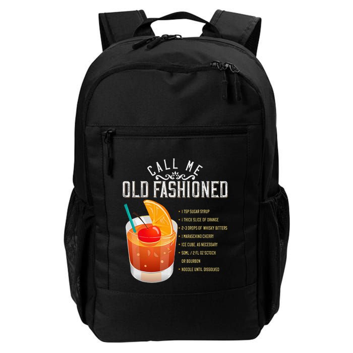Call Me Old Fashioned Whiskey Cocktail Drinking Backpack