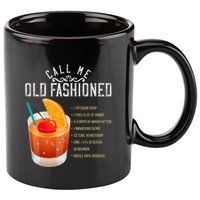 Call Me Old Fashioned Whiskey Cocktail Drinking 11oz C Handle Ceramic Mug