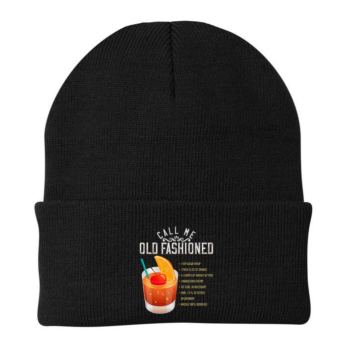 Call Me Old Fashioned Whiskey Cocktail Drinking Beanie