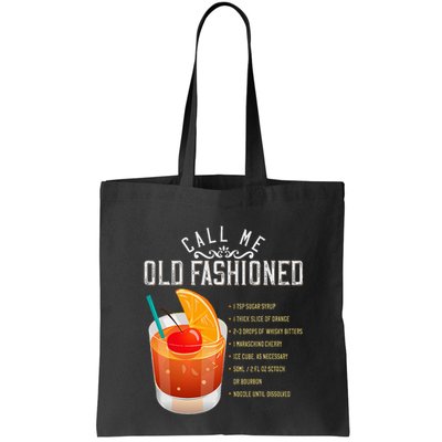 Call Me Old Fashioned Whiskey Cocktail Drinking Bag