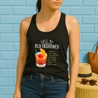 Call Me Old Fashioned Whiskey Cocktail Drinking Womens Tank Top