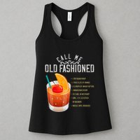 Call Me Old Fashioned Whiskey Cocktail Drinking Womens Tank Top