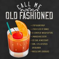 Call Me Old Fashioned Whiskey Cocktail Drinking Trucker Hat