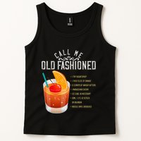 Call Me Old Fashioned Whiskey Cocktail Drinking Tank Top