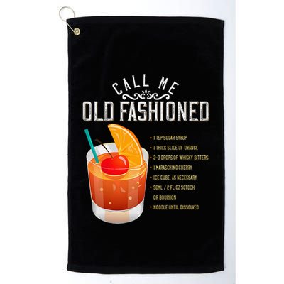 Call Me Old Fashioned Whiskey Cocktail Drinking Golf Towel