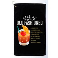 Call Me Old Fashioned Whiskey Cocktail Drinking Golf Towel