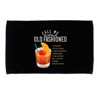 Call Me Old Fashioned Whiskey Cocktail Drinking Microfiber Hand Towel