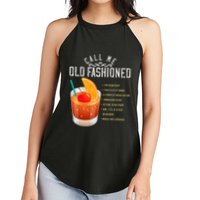 Call Me Old Fashioned Whiskey Cocktail Drinking Women's Perfect Tri Rocker Tank