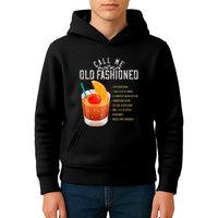 Call Me Old Fashioned Whiskey Cocktail Drinking Kids Hoodie