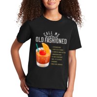 Call Me Old Fashioned Whiskey Cocktail Drinking Kids T-Shirt