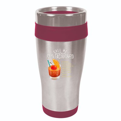 Call Me Old Fashioned Whiskey Cocktail Drinking 16oz Travel Tumbler