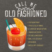 Call Me Old Fashioned Whiskey Cocktail Drinking Cotton Canvas Backpack