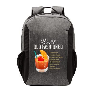 Call Me Old Fashioned Whiskey Cocktail Drinking Vector Backpack