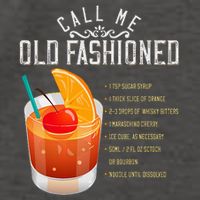 Call Me Old Fashioned Whiskey Cocktail Drinking Vector Backpack