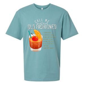 Call Me Old Fashioned Whiskey Cocktail Drinking Sueded Cloud Jersey T-Shirt