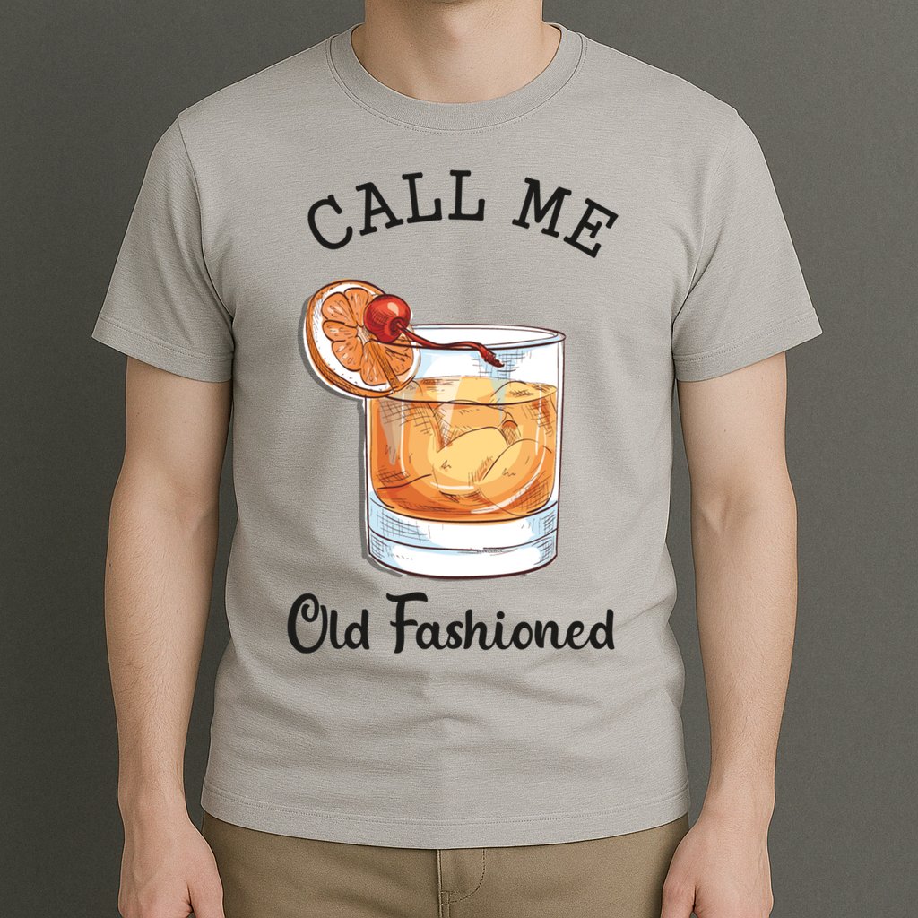 Call Me Old Fashioned Whiskey Wisconsin Funny Vintage T-Shirt