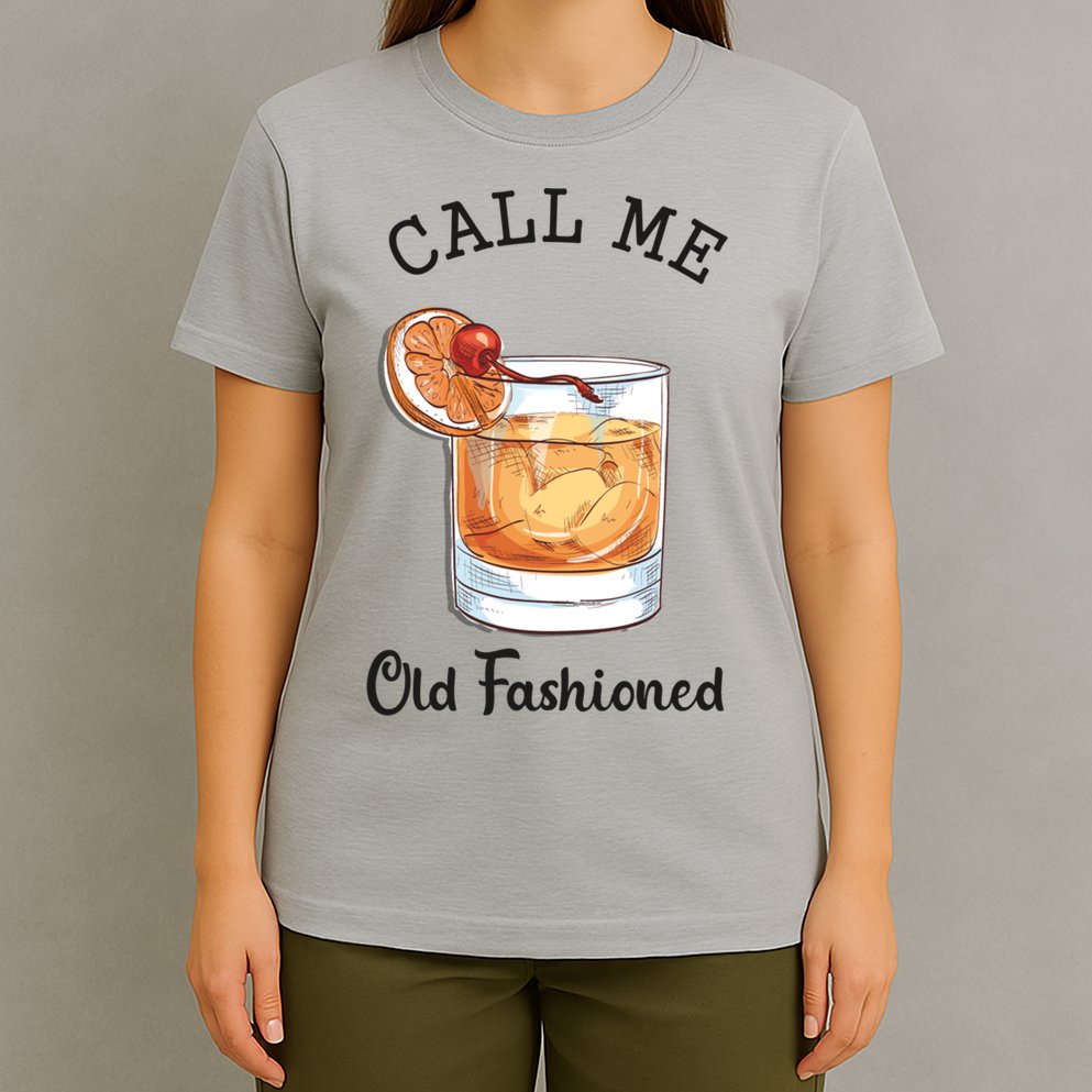 Call Me Old Fashioned Whiskey Wisconsin Funny Vintage T-Shirt