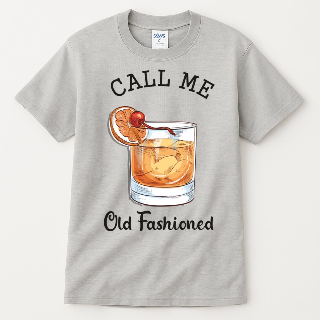 Call Me Old Fashioned Whiskey Wisconsin Funny Vintage Tall T-Shirt
