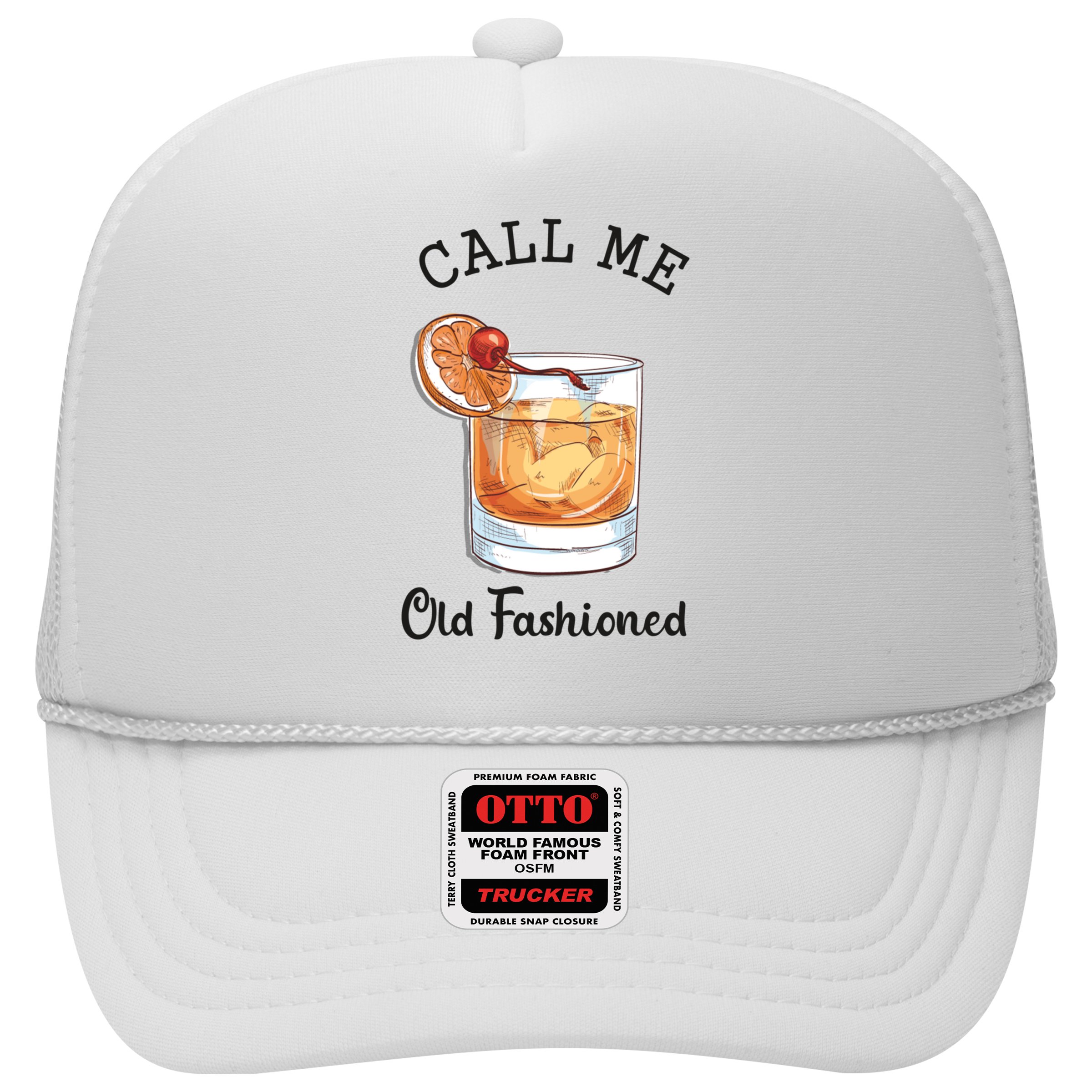 Call Me Old Fashioned Whiskey Wisconsin Funny Vintage Hat