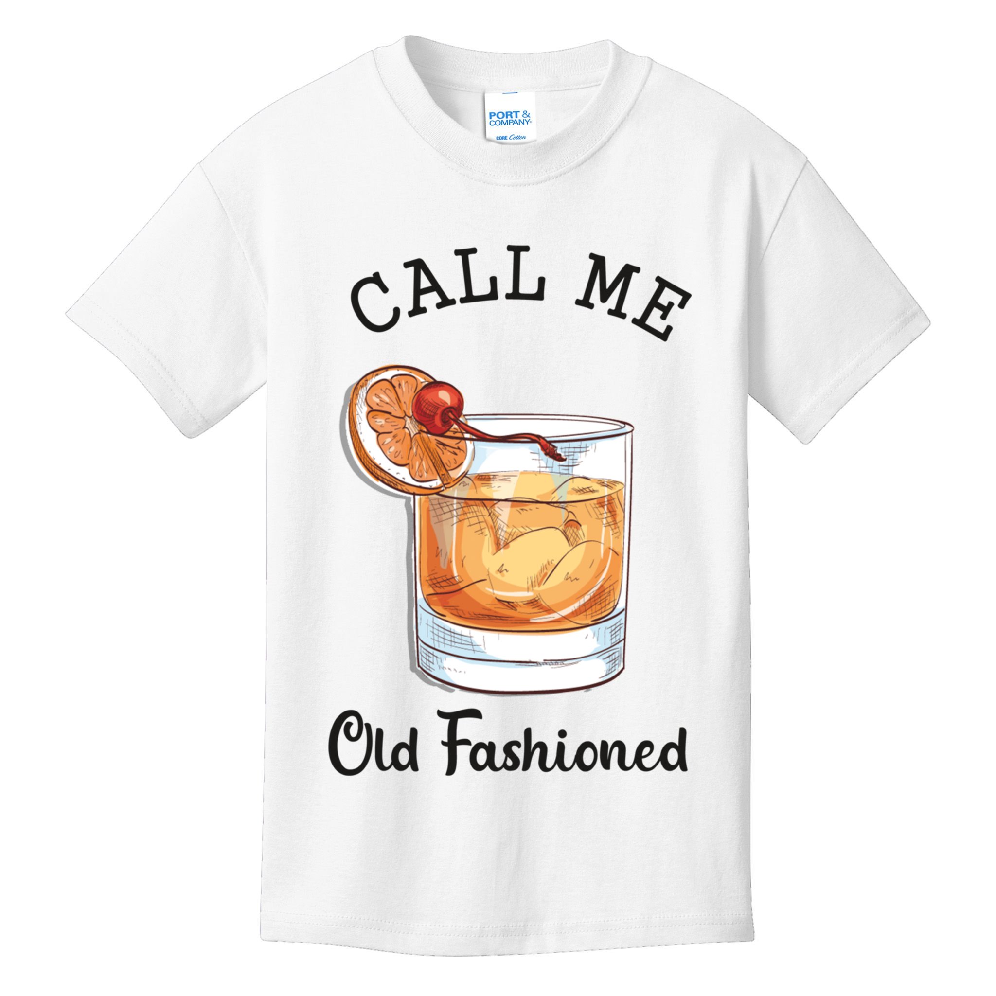 Call Me Old Fashioned Whiskey Wisconsin Funny Vintage Kids T-Shirt