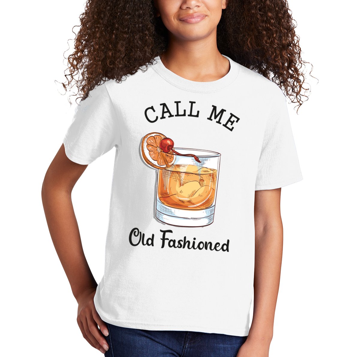 Call Me Old Fashioned Whiskey Wisconsin Funny Vintage Kids T-Shirt