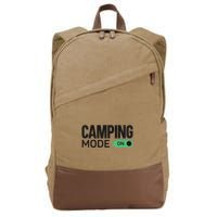 Camping Mode On Tent Cotton Canvas Backpack