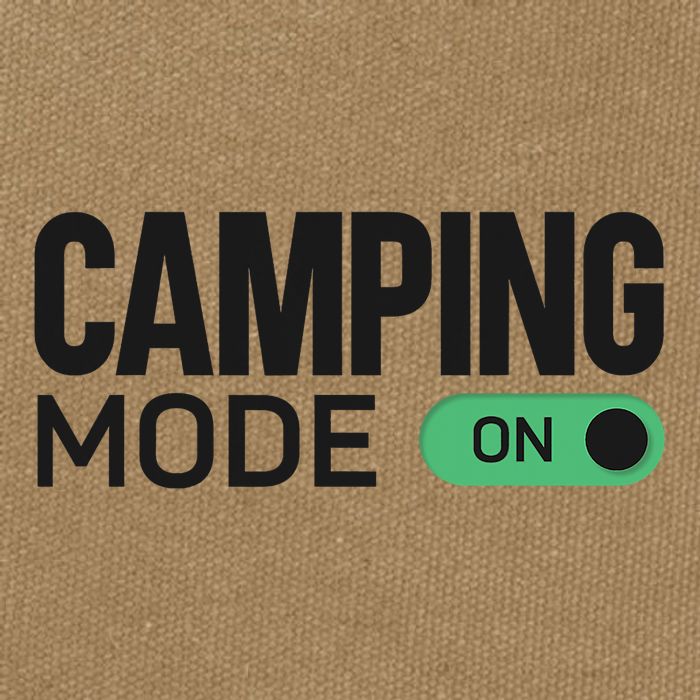 Camping Mode On Tent Cotton Canvas Backpack