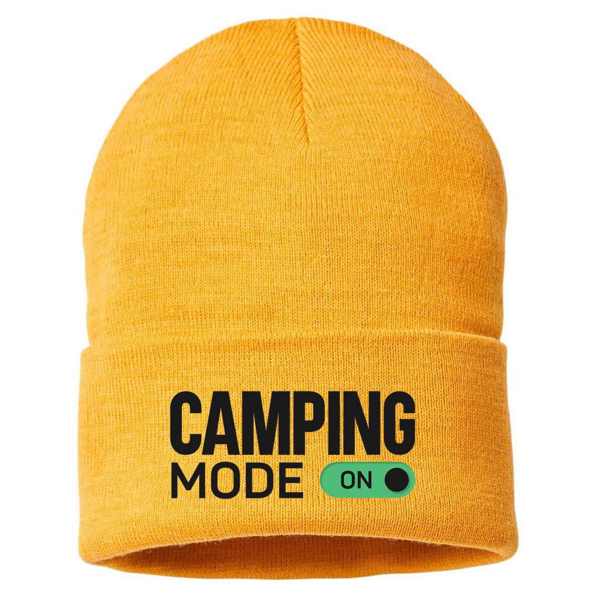 Camping Mode On Tent Sustainable Knit Beanie