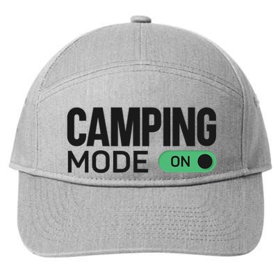 Camping Mode On Tent 7-Panel Snapback Hat