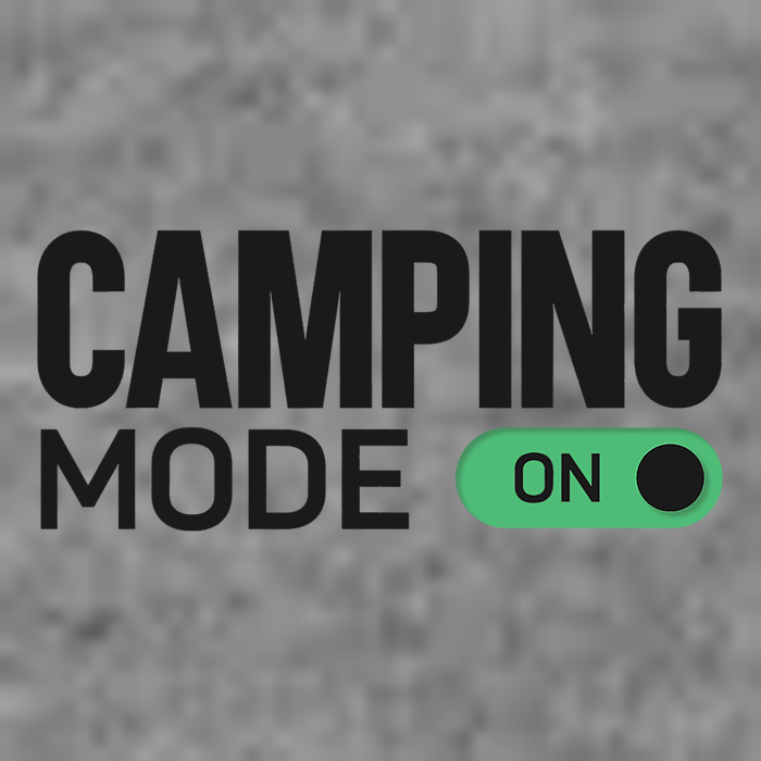 Camping Mode On Tent 7-Panel Snapback Hat