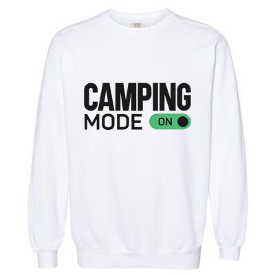 Camping Mode On Tent Garment-Dyed Sweatshirt