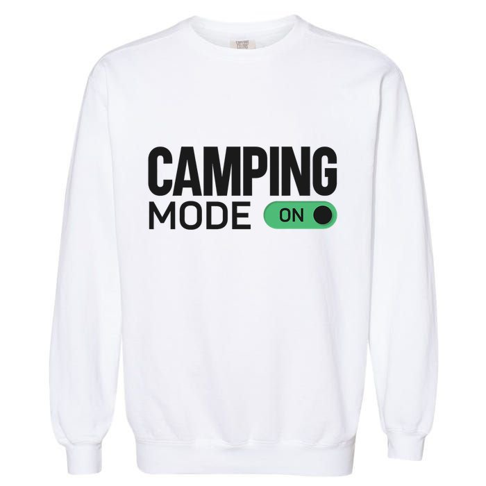 Camping Mode On Tent Garment-Dyed Sweatshirt