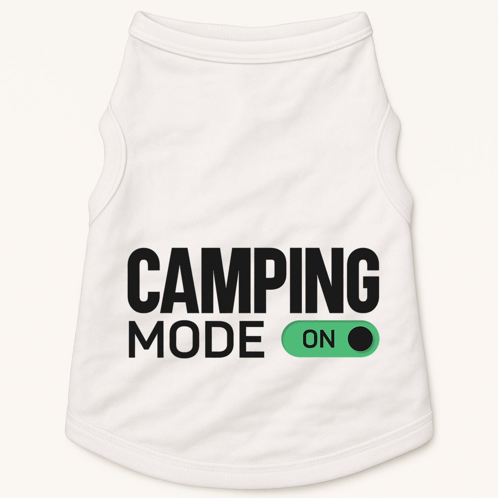 Camping Mode On Tent Doggie Tank