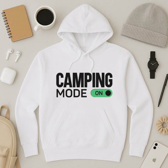Camping Mode On Tent Hoodie